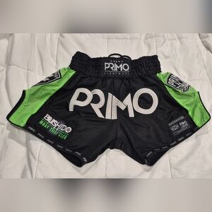 Primo Black and Green Men's Shorts